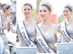 นางสาวไทยคนที่57 กลับบ้านเกิด จัดขบวนเเห่ต้อนรับสุดอลัง