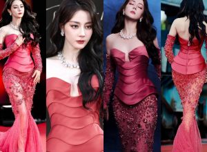 สวยจนร้องขอชีวิต! ตี๋ลี่เร่อปา ลุคพรมแดง ยกให้เป็นที่สุดของงาน!
