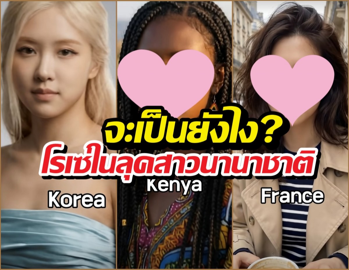 ถ้าโรเซ่ไม่ใช่คนเกาหลี จะหน้าตาเป็นยังไง จะสวยไหม?
