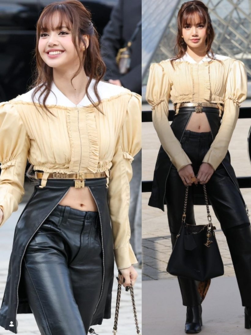 หยุดดูไม่ได้! ส่องดีเทลลุค วินเทจสุดแกลมของลิซ่าที่ปารีสแฟชั่นวีก