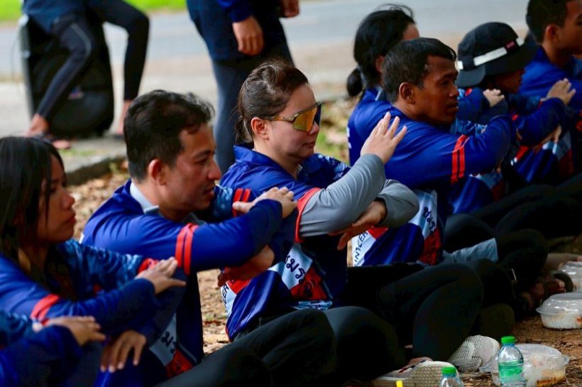 ฮือฮาทั้งชั้นเรียน! ดาราสาวตัวท็อป สายลุย เรียนกู้ภัยทางน้ำ