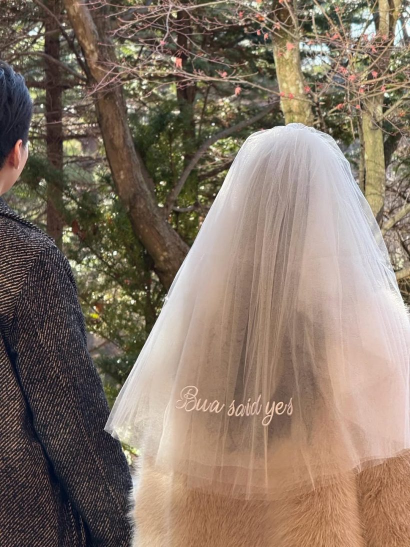 ยินดีด้วย! บัว นลินทิพย์ ถูกขอแต่งแล้ว ว่าที่สามีหล่อมาก