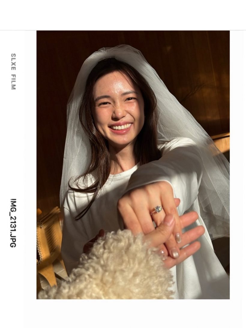 ยินดีด้วย! บัว นลินทิพย์ ถูกขอแต่งแล้ว ว่าที่สามีหล่อมาก