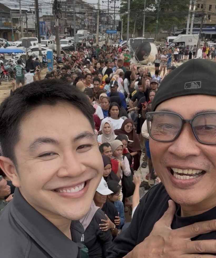 เปิ้ล-จูน ไม่ทิ้งพี่น้องสงขลา น้ำลดแล้วให้คำสัญญาเอาไว้แบบนี้