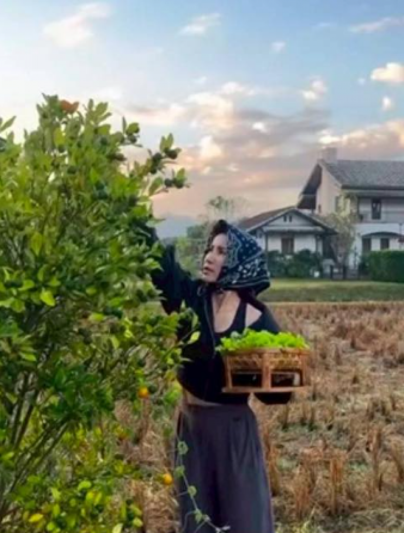 สวรรค์บนดินชัดๆ! "แอน" อวดบ้านสวนกลางทุ่งนา บรรยากาศโคตรชิล