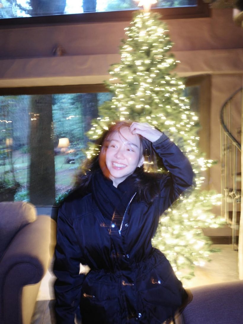 กรี๊ด เต้ย จรินทร์พร ฉลองคริสต์มาส พร้อมหน้าครอบครัวแฟน