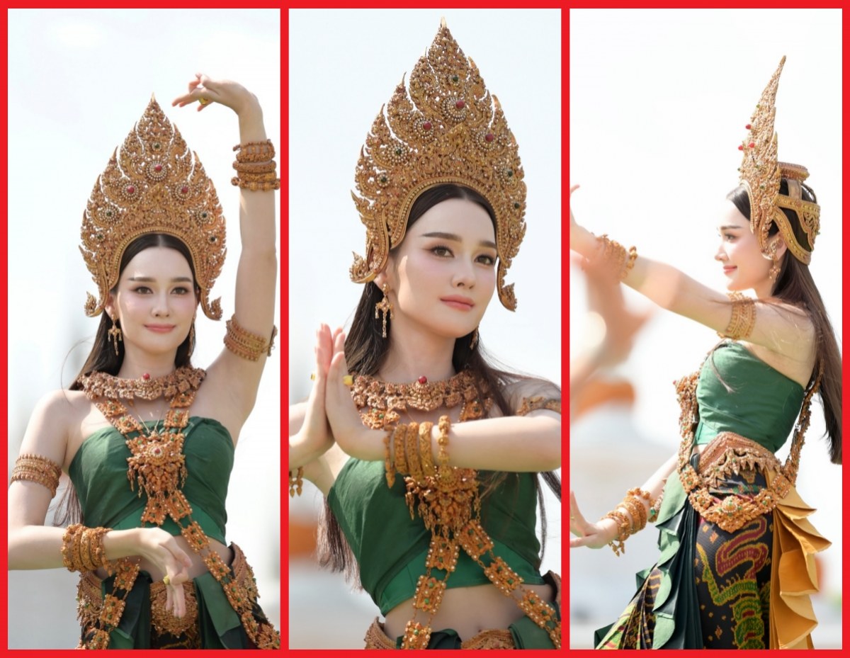 เปิดลีลาอ่อนช้อย เดียร์น่า รำถวายสิ่งศักดิ์สิทธิ์ ยอดไลก์ถล่ม