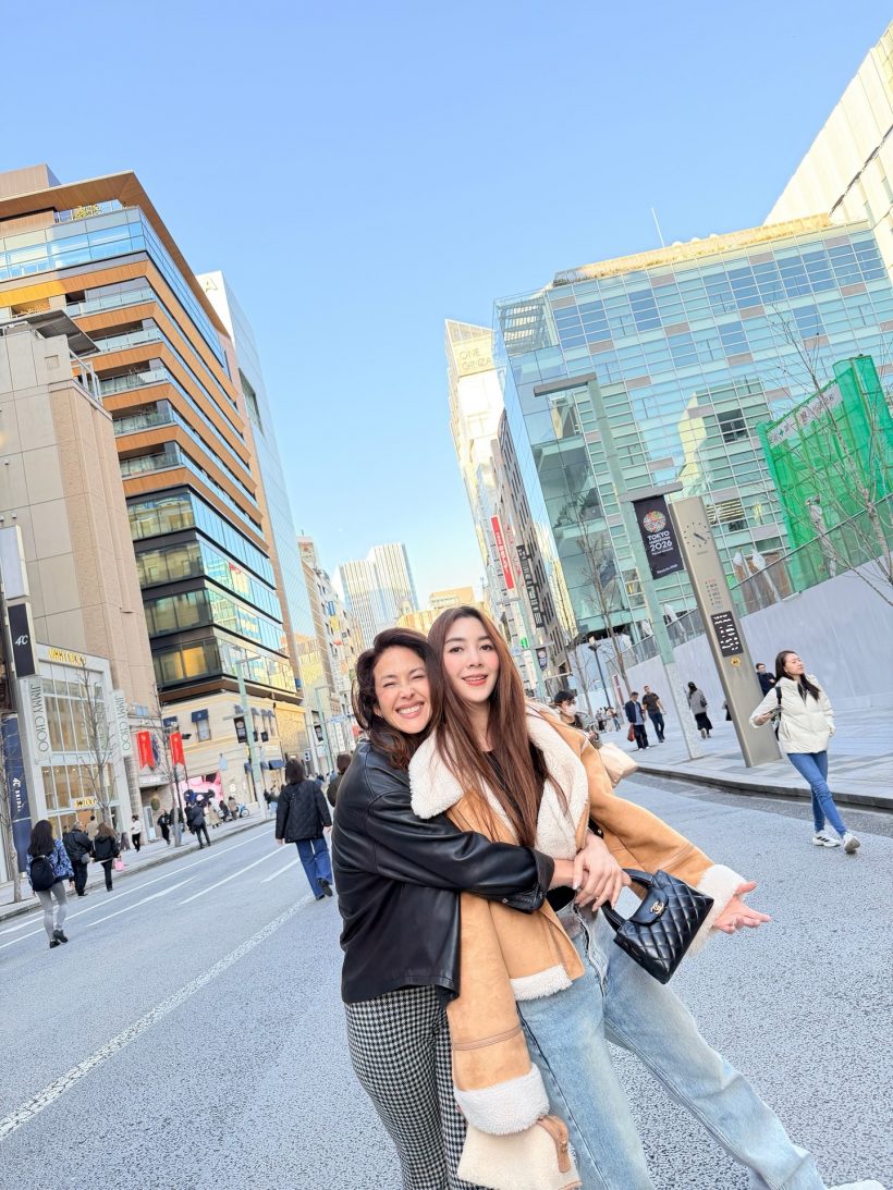 วุ้นเส้น-พอลล่า ควงแขนโชว์หวานที่ญี่ปุ่น