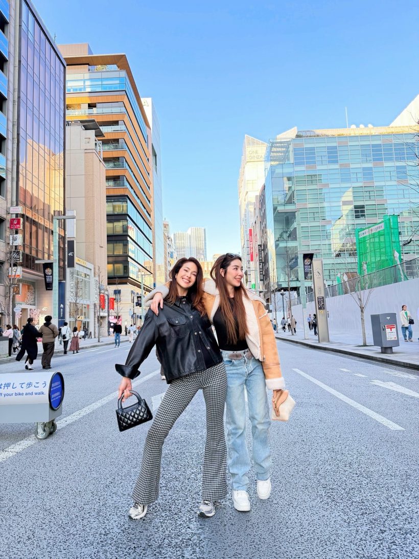 วุ้นเส้น-พอลล่า ควงแขนโชว์หวานที่ญี่ปุ่น