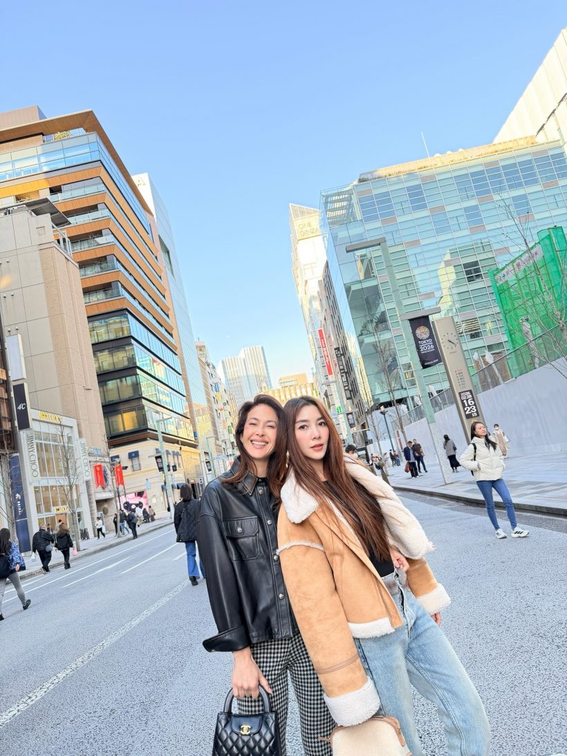 วุ้นเส้น-พอลล่า ควงแขนโชว์หวานที่ญี่ปุ่น