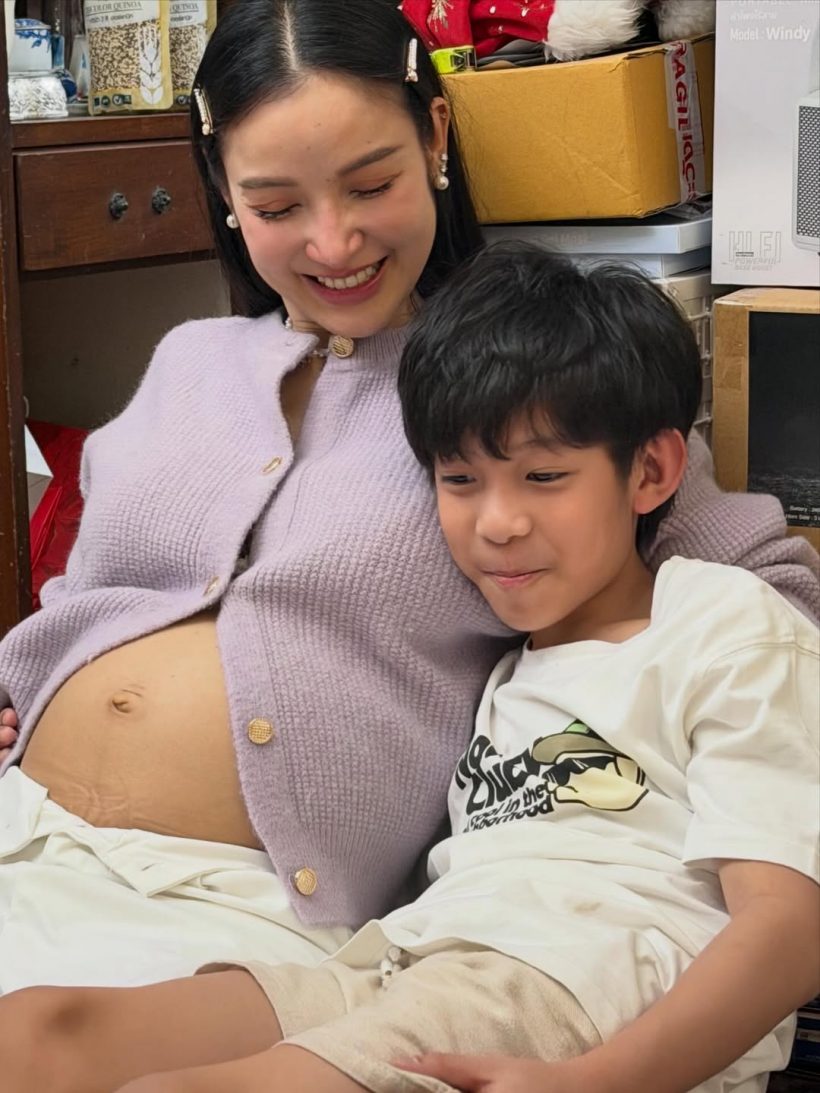 แซ่ซ้องยินดี ดาราดังอุ้มท้องลูกสาว 4เดือนท้องใหญ่ไวมาก