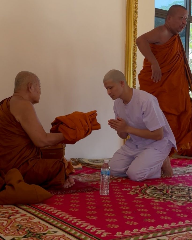 เปิดภาพล่าสุด พระเอกดัง ซุ่มบวชเงียบ ไม่บอกใครสักคำ