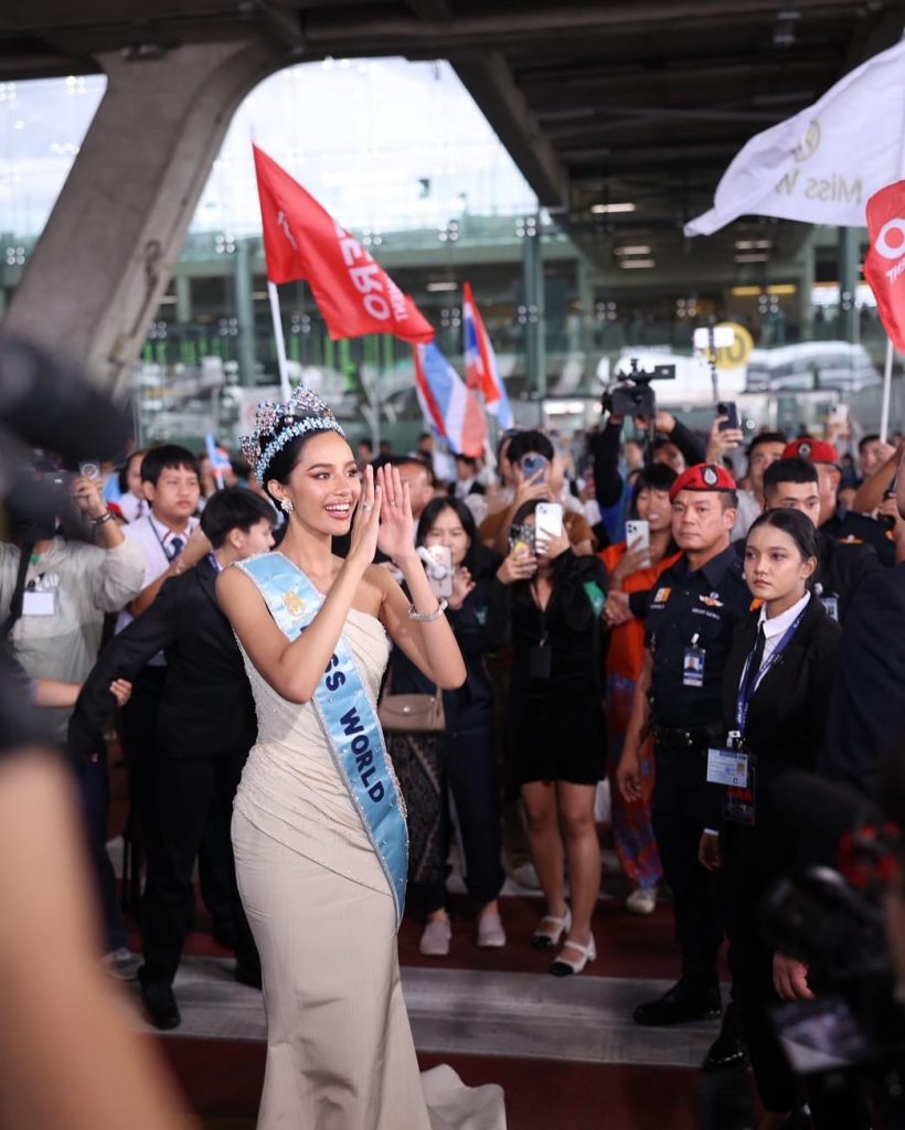 2นางงาม เสิร์ฟของโปรดโอปอล สุชาตา ทันทีหลังเหยียบแผ่นดินไทย