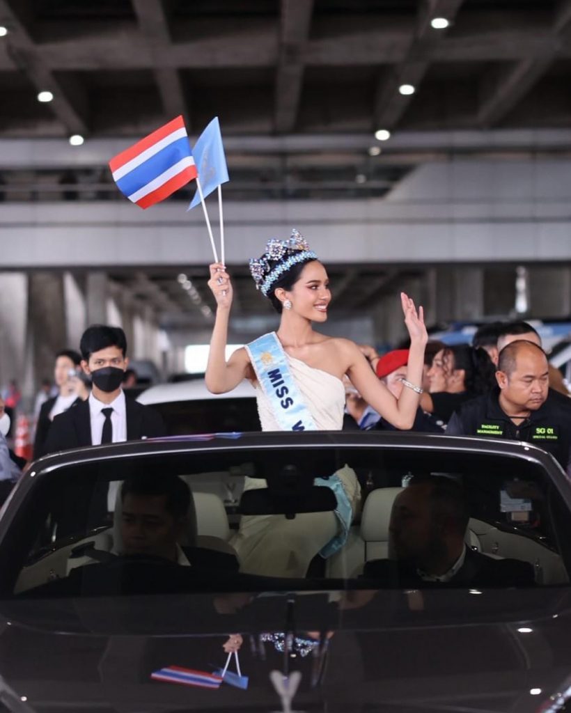2นางงาม เสิร์ฟของโปรดโอปอล สุชาตา ทันทีหลังเหยียบแผ่นดินไทย