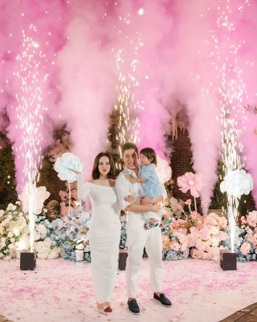 เฮสนั่น!! แก้มกี้ เฉลยเพศลูกคนที่2 น้ำตาซึมทั้งงาน