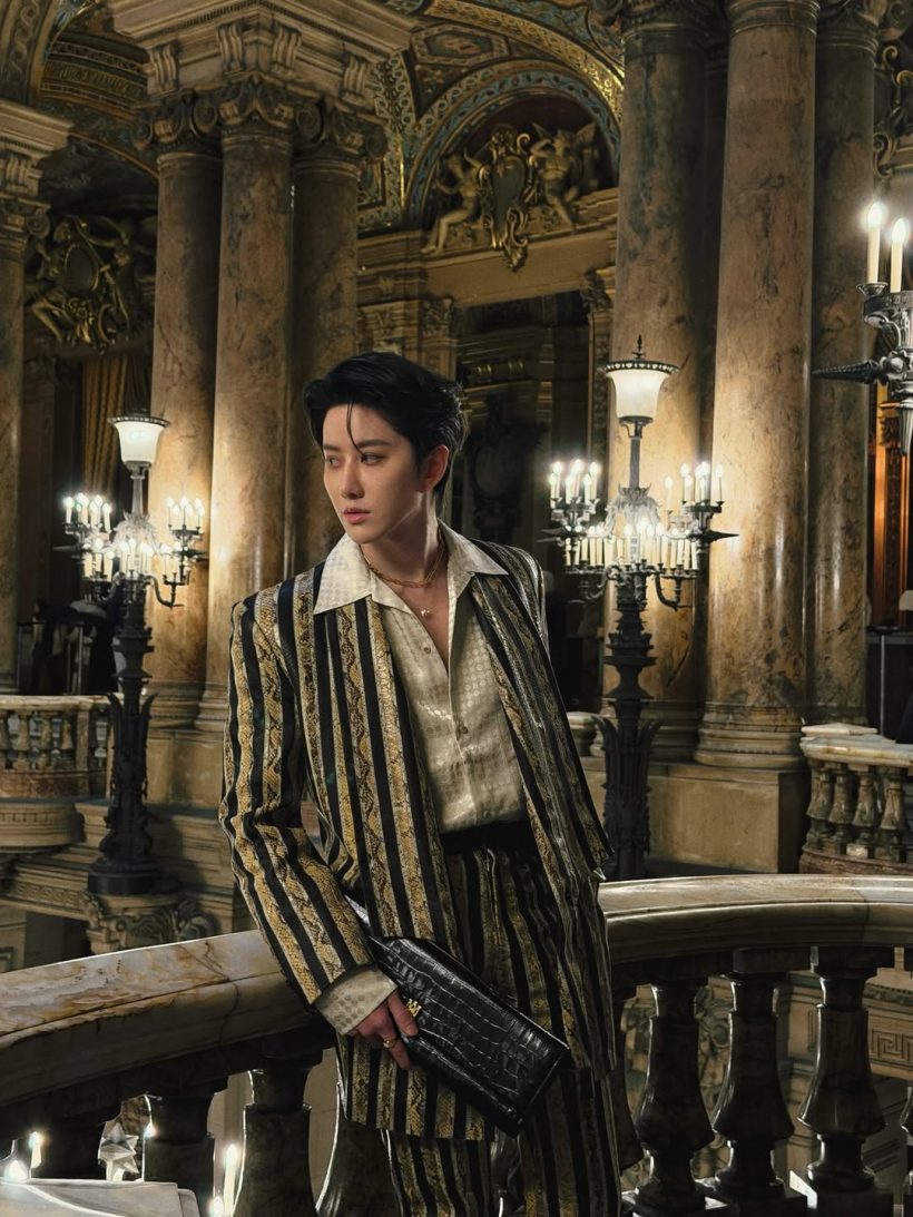 พระเอกดังเฉิดฉายกลาง Paris Fashion Week จนสื่อโลกจับตา